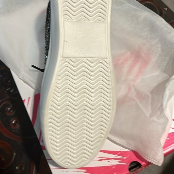 NWT corkys chunky heeled sneakers, rhinestone black - Picture 6 of 9